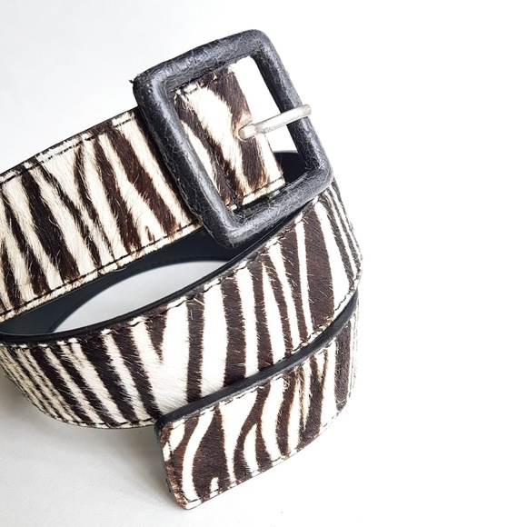 zebra print belt